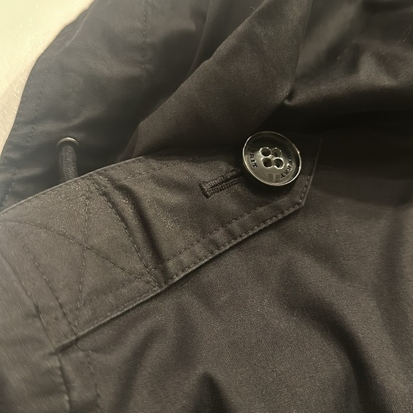Burberry Brit Trench coat black removable hood check lining EXCELLENT condition - Picture 9 of 17